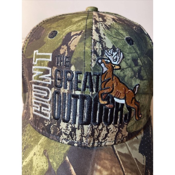 Hunt The Great Outdoors Hunting Hat Cap Camouflage Adult - Picture 5 of 8